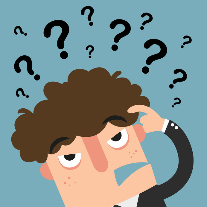 Business Thinking With Question Marksillustration Vector